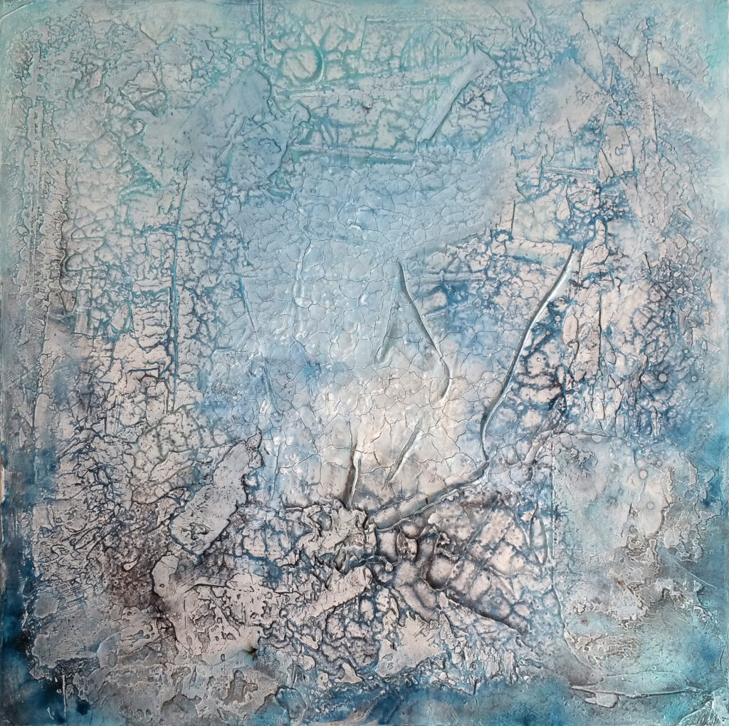 Winter, Aerial View, 70 x 70 cm