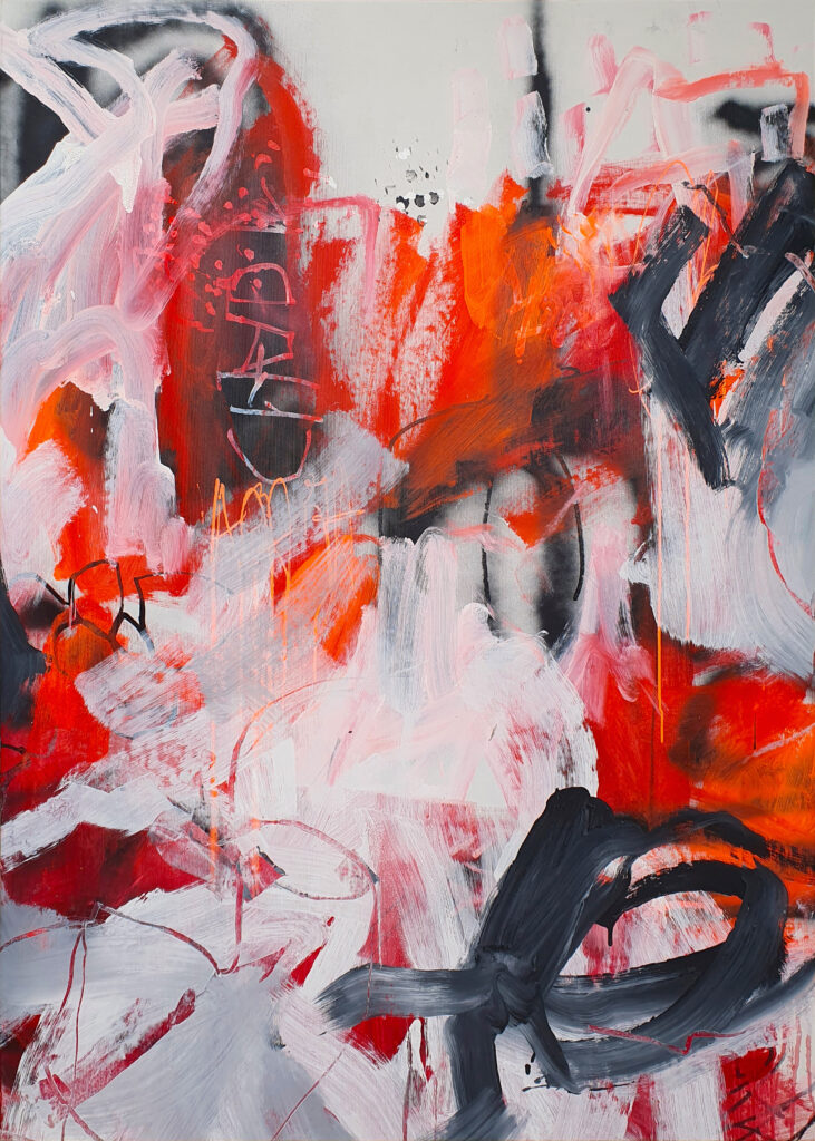 Entladung, 140 x 100 cm